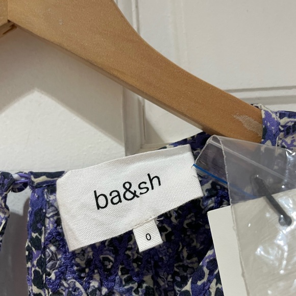 NWT Ba&sh Women Iris Lady Dress in Bleu Size 0 - Picture 3 of 6